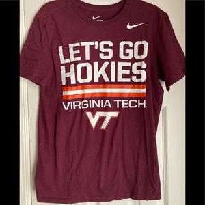 Virginia Tech Let’s Go Hokies Nike T-Shirt size M